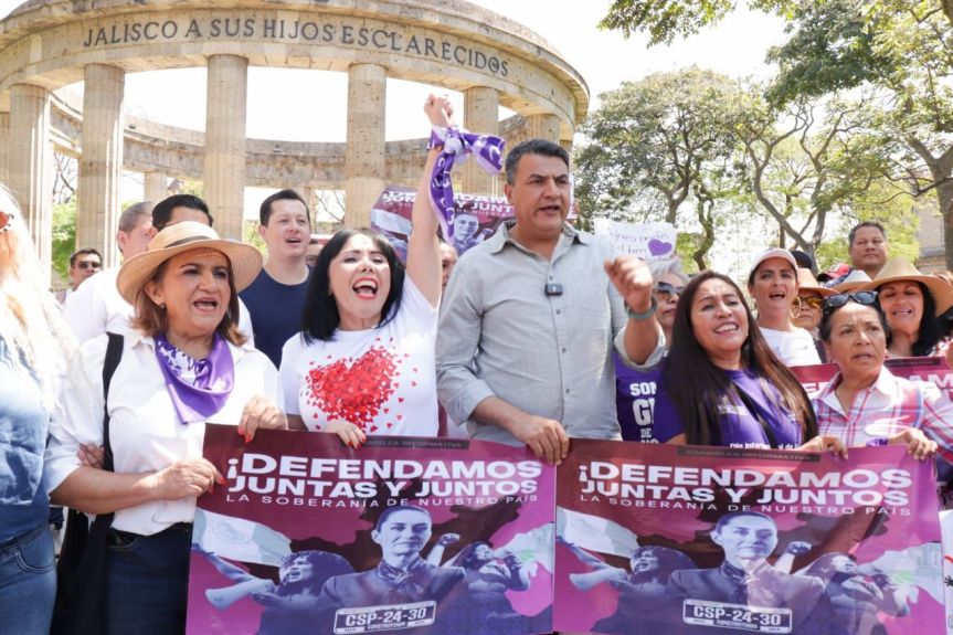 Sheinbaum recibe respaldo en Jalisco, el Día de las&nbsp;Mujeres.