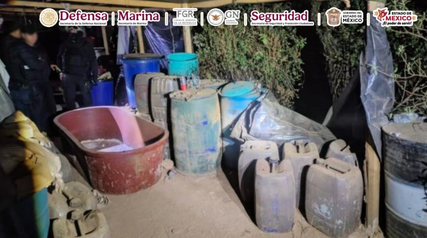 Desmantelan laboratorio de drogas&nbsp;sintéticas.