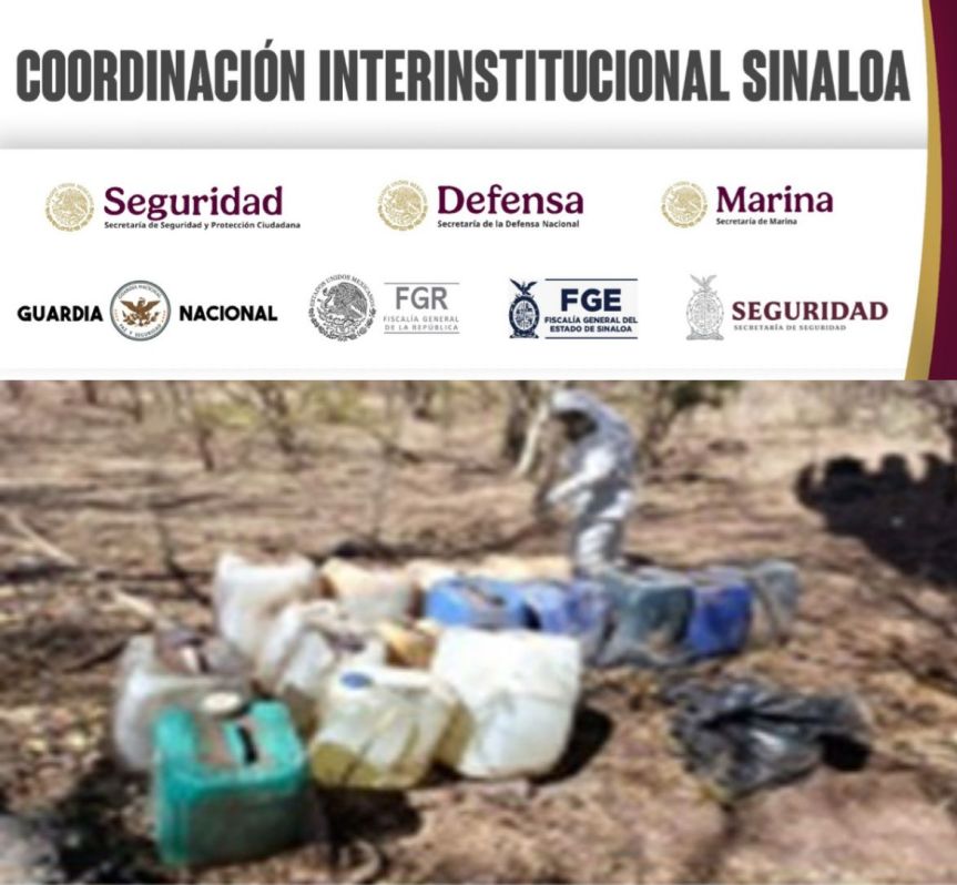 Desmantelan nueve laboratorios clandestinos en&nbsp;Sinaloa.