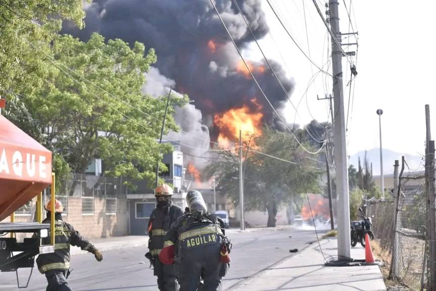 Incendio en fábrica de aerosoles en Tlaquepaque deja varios&nbsp;heridos.