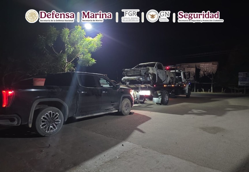 Marina asegura vehículos y cartuchos en&nbsp;Sinaloa.