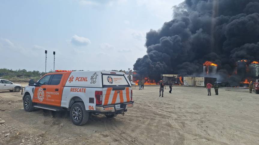 Incendio en planta de diesel en Nuevo&nbsp;León.