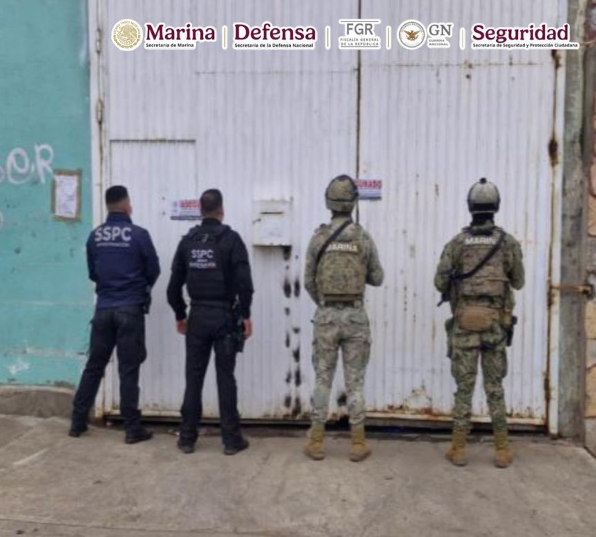 Desmantelan bodega de drogas sintéticas en Baja&nbsp;California.