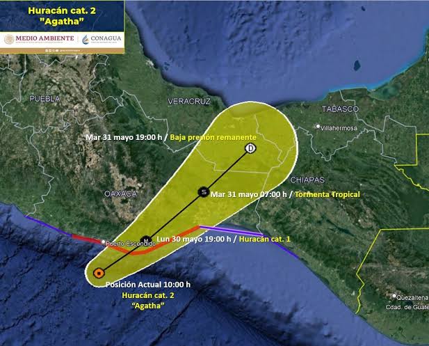 Vigilan posible formación ciclónica frente a costas de Oaxaca y&nbsp;Chiapas.