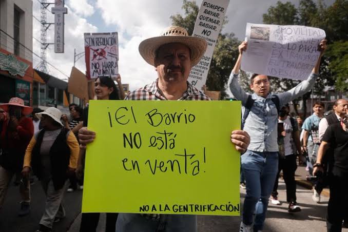 La tercera marcha contra la gentrificación toma calles de&nbsp;CDMX.
