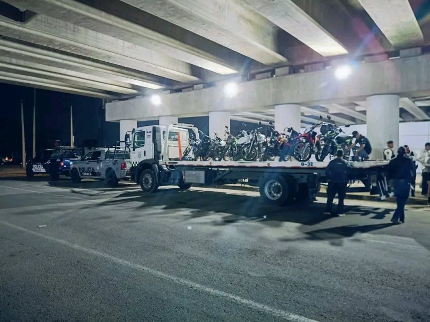 Aseguran 20 motocicletas en operativo&nbsp;conjunto.
