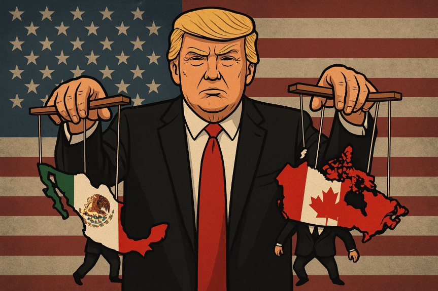 Trump presume control sobre México y&nbsp;Canadá.