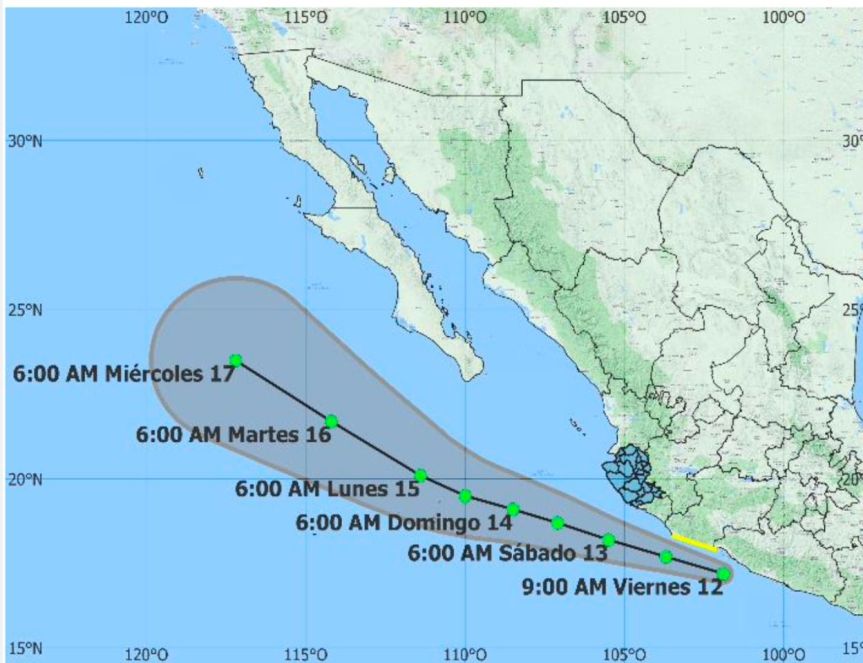 La Tormenta tropical “Mario” se forma en el&nbsp;Pacífico.