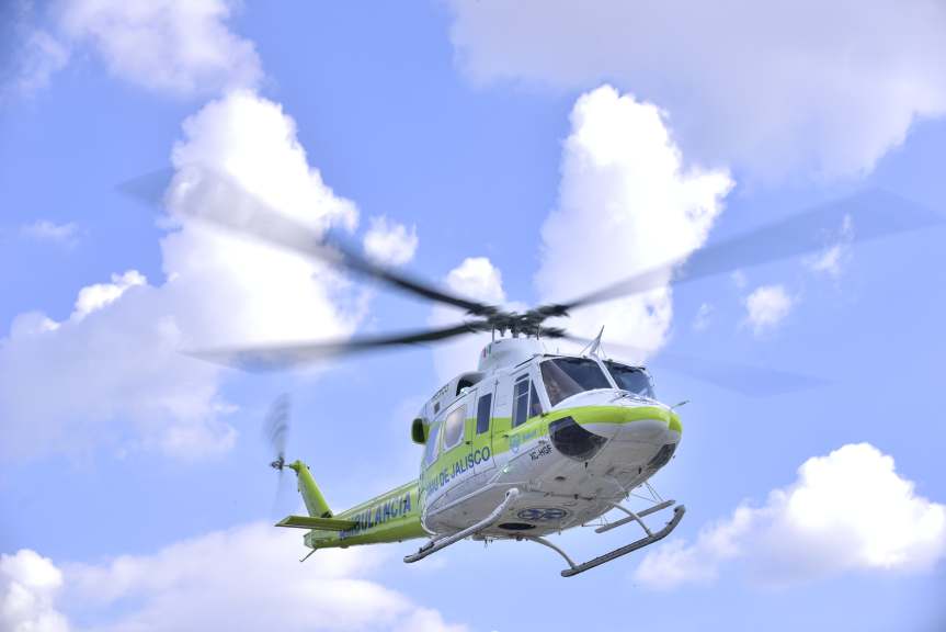 Desplome de helicóptero en San Sebastián del&nbsp;Oeste.