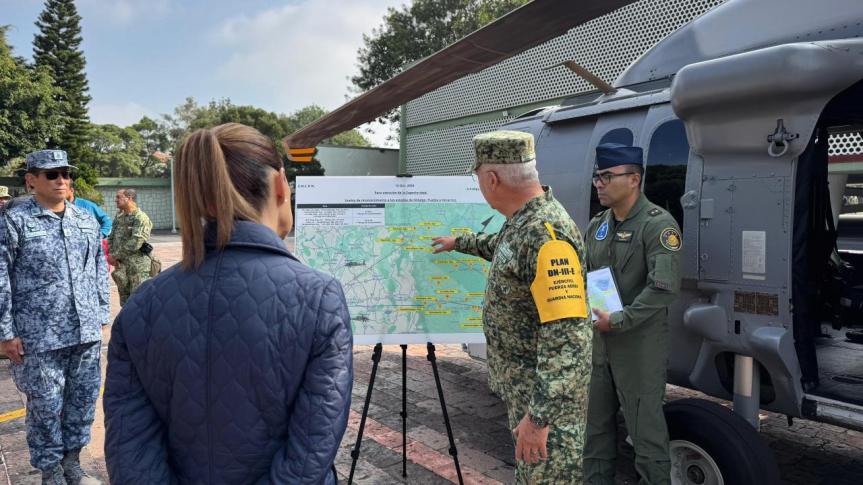 Recorre zonas afectadas por lluvias en cinco&nbsp;estados.