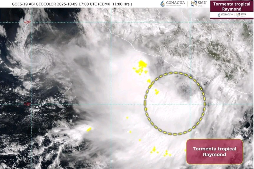 Suspenden clases en Puerto Vallarta por lluvias y alto  oleaje de la tormenta&nbsp;“Raymond”.