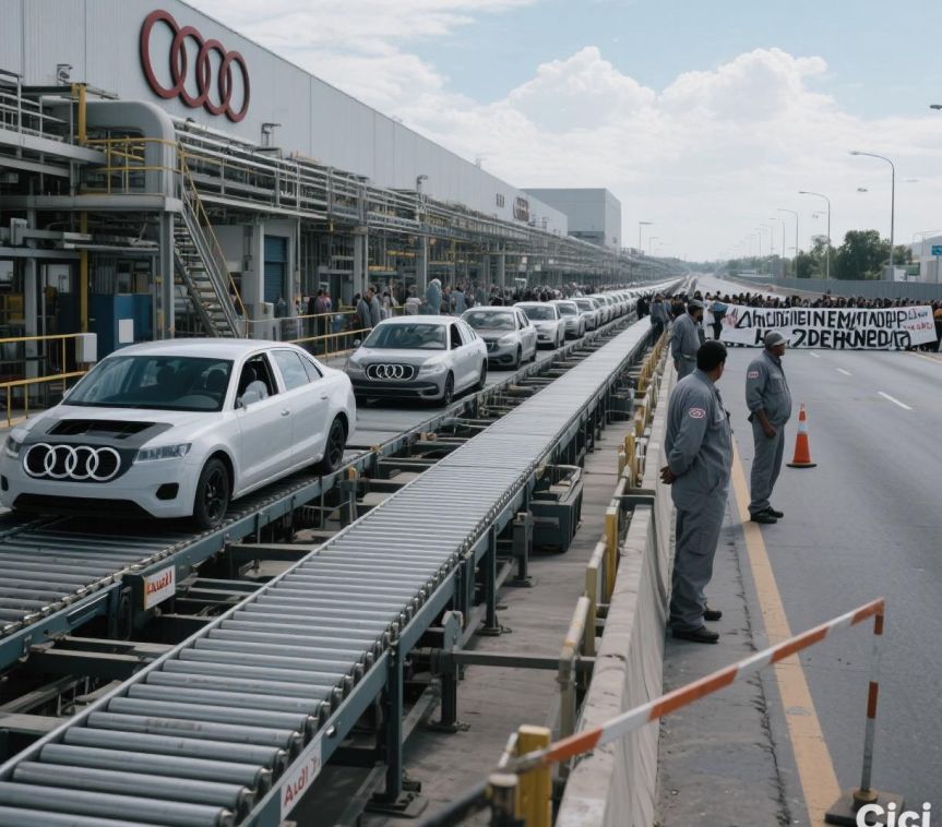 Audi Frena Producción en México por Bloqueos&nbsp;Carreteros.