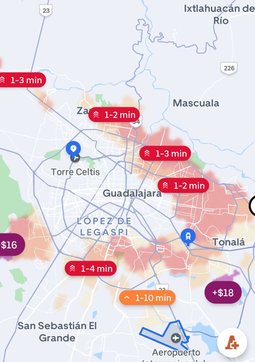 Conductores de Didi y Uber Aseguran Operaciones en Aeropuertos de&nbsp;Jalisco.