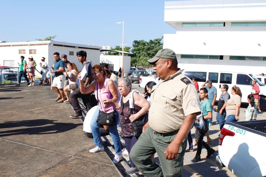 Realizan simulacro de&nbsp;Tsunami.