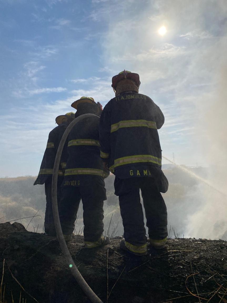 Sofocan incendio en vertedero de&nbsp;Cuexcomatitlán.