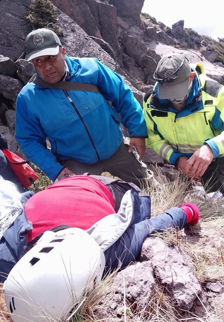 Rescate doble en el Nevado de&nbsp;Colima.