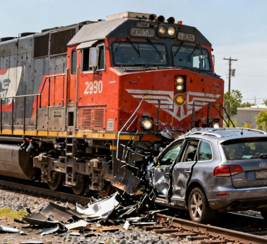 Cuatro lesionados tras choque de auto contra tren en El Arenal&nbsp;Jalisco.