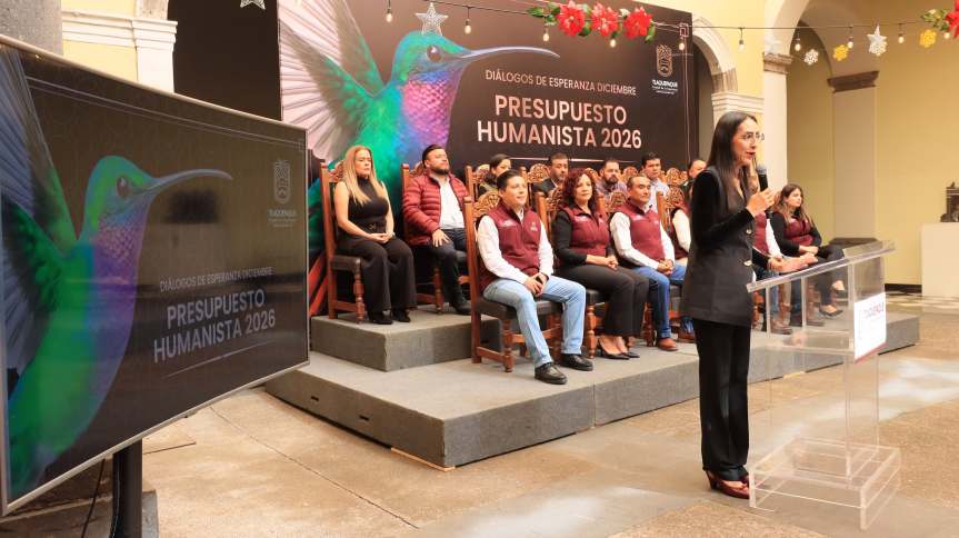 Presentan el presupuesto 2026, en&nbsp;Tlaquepaque.