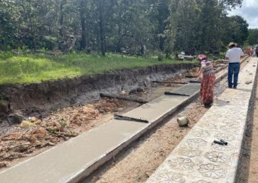 La Comunidad wirrárica de Jalisco, avanza en construcción de 5 caminos con estampados&nbsp;propios.