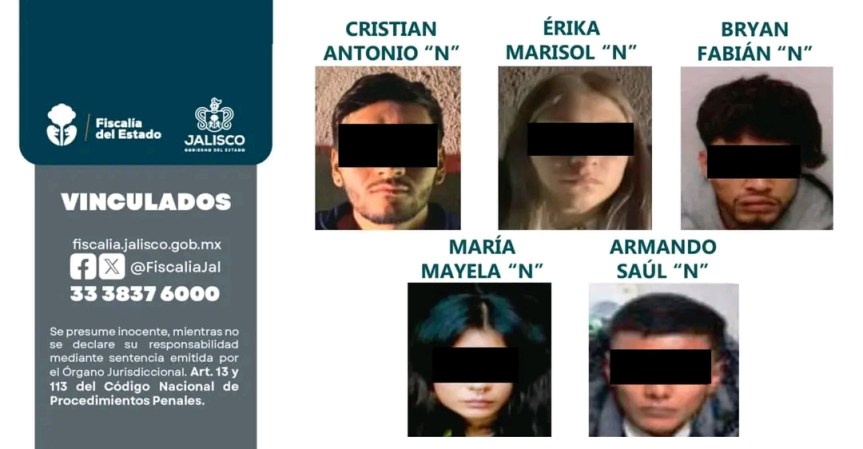 En prisión preventiva, cinco detenidos por desaparición de seis&nbsp;jóvenes.