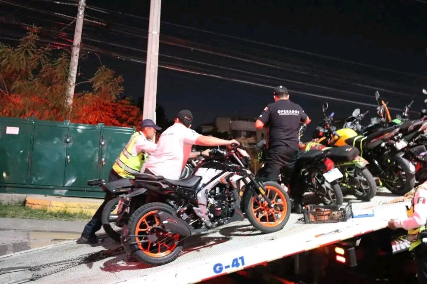 Aseguran 19 motocicletas irregularidades.