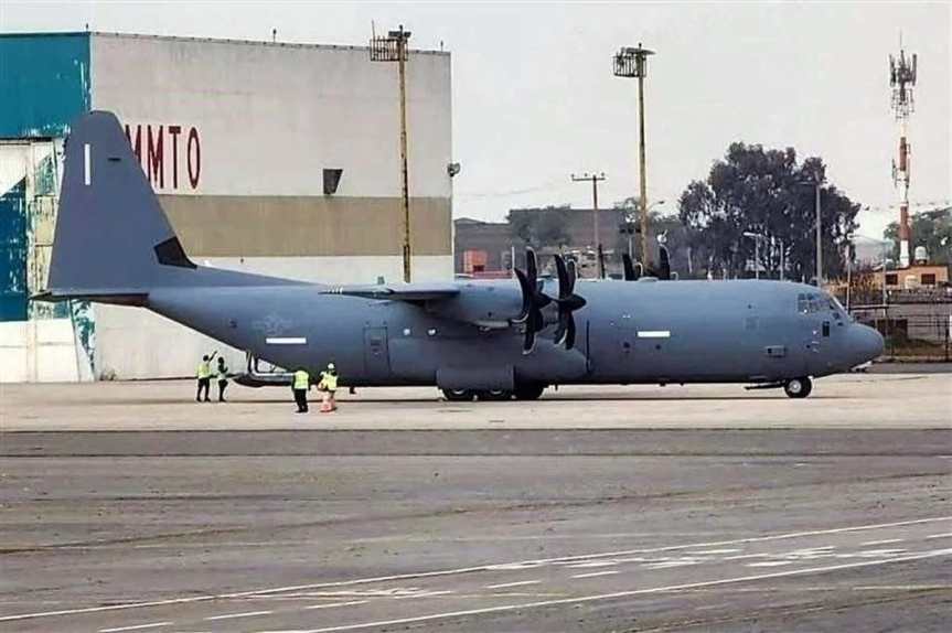 Que avión militar estadounidense en Toluca, vino a&nbsp;capacitar.