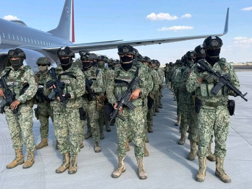 Llegan 2 mil elementos del Ejército Mexicano a&nbsp;Jalisco.