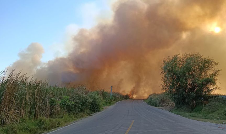 Emergencia Atmosférica en Laguna de Zapotlán por&nbsp;Incendio.