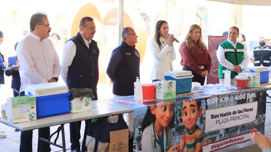 Jornada de Vacunación contra el Sarampión en San Martín de las&nbsp;Flores.
