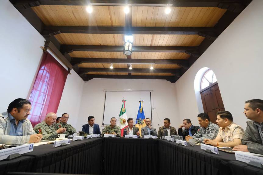 Lemus realiza reunión de seguridad en&nbsp;Tapalpa.